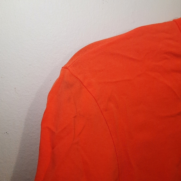 SHEIN: Orange Cropped Top with Crochet Details - Picture 4 of 5